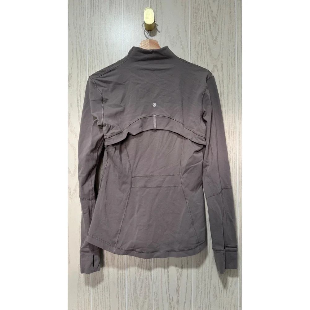 Lululemon Define Jacket Lunar Rock Size 10 Luon Full Zip Yoga Track Jacket